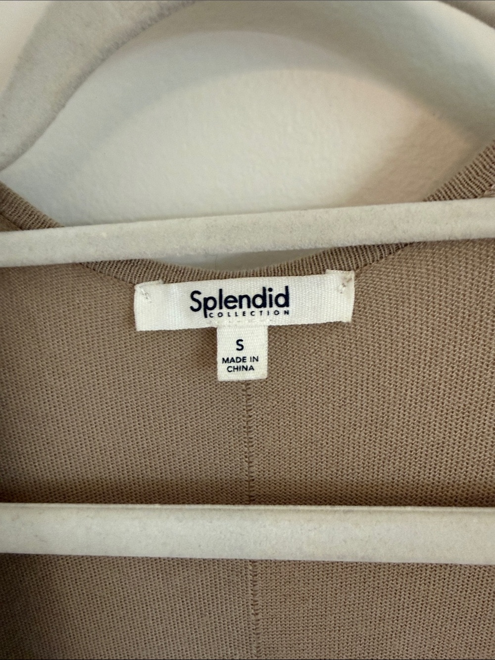 Splendid Long Open-Front Maxi Cardigan in Taupe - Picture 2 of 4